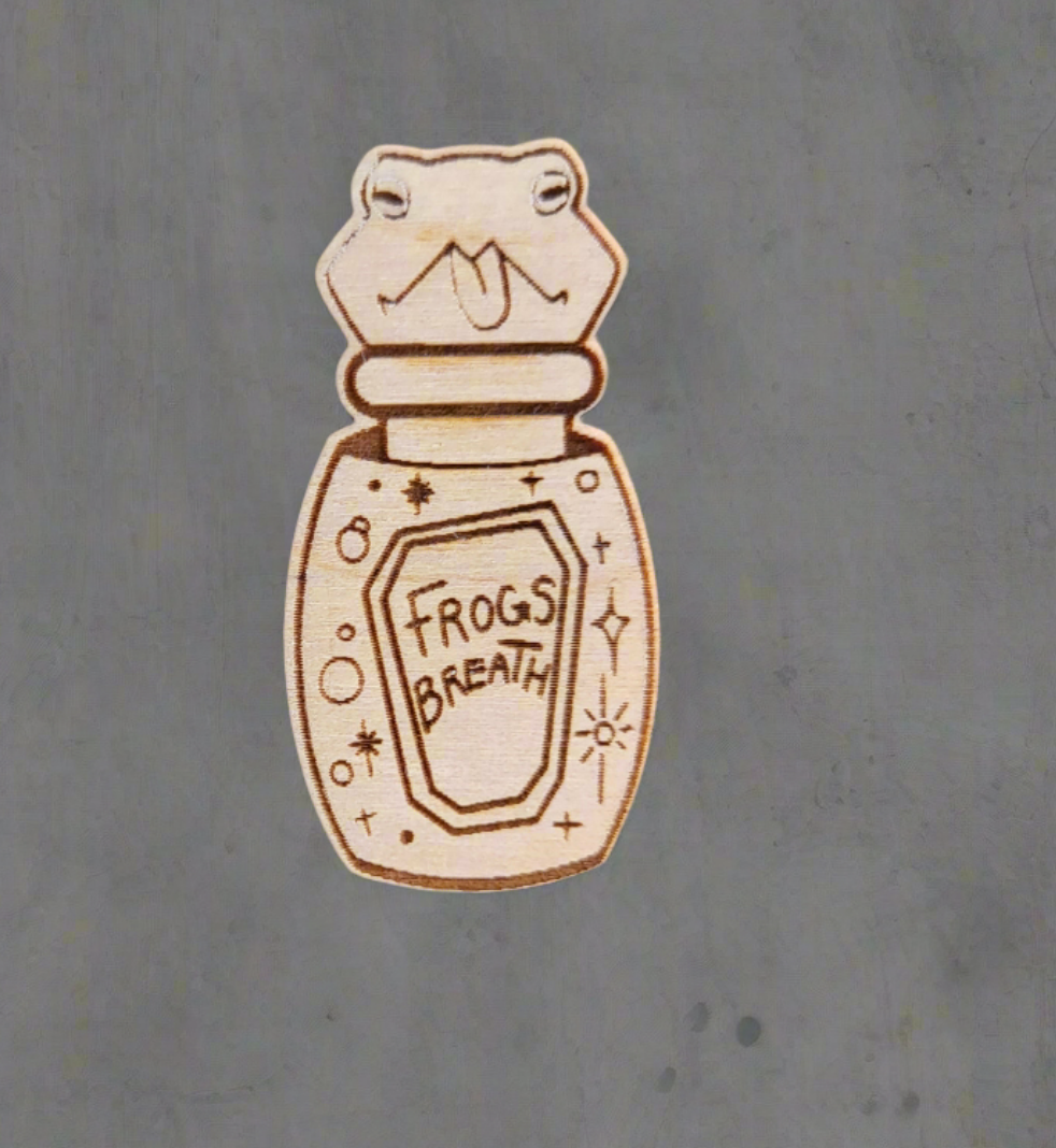Frogs Breath Potion Bottle