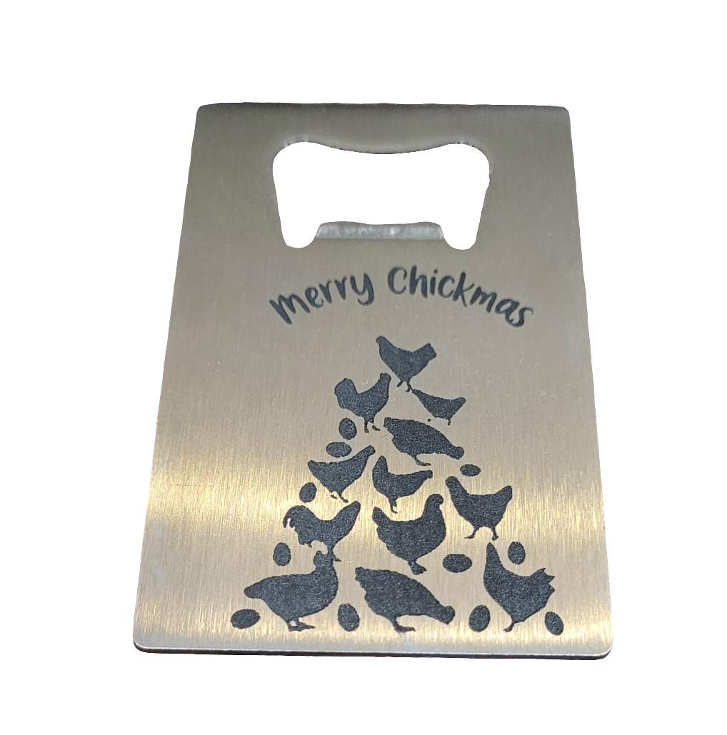 Merry Chickmas Bottle Opener