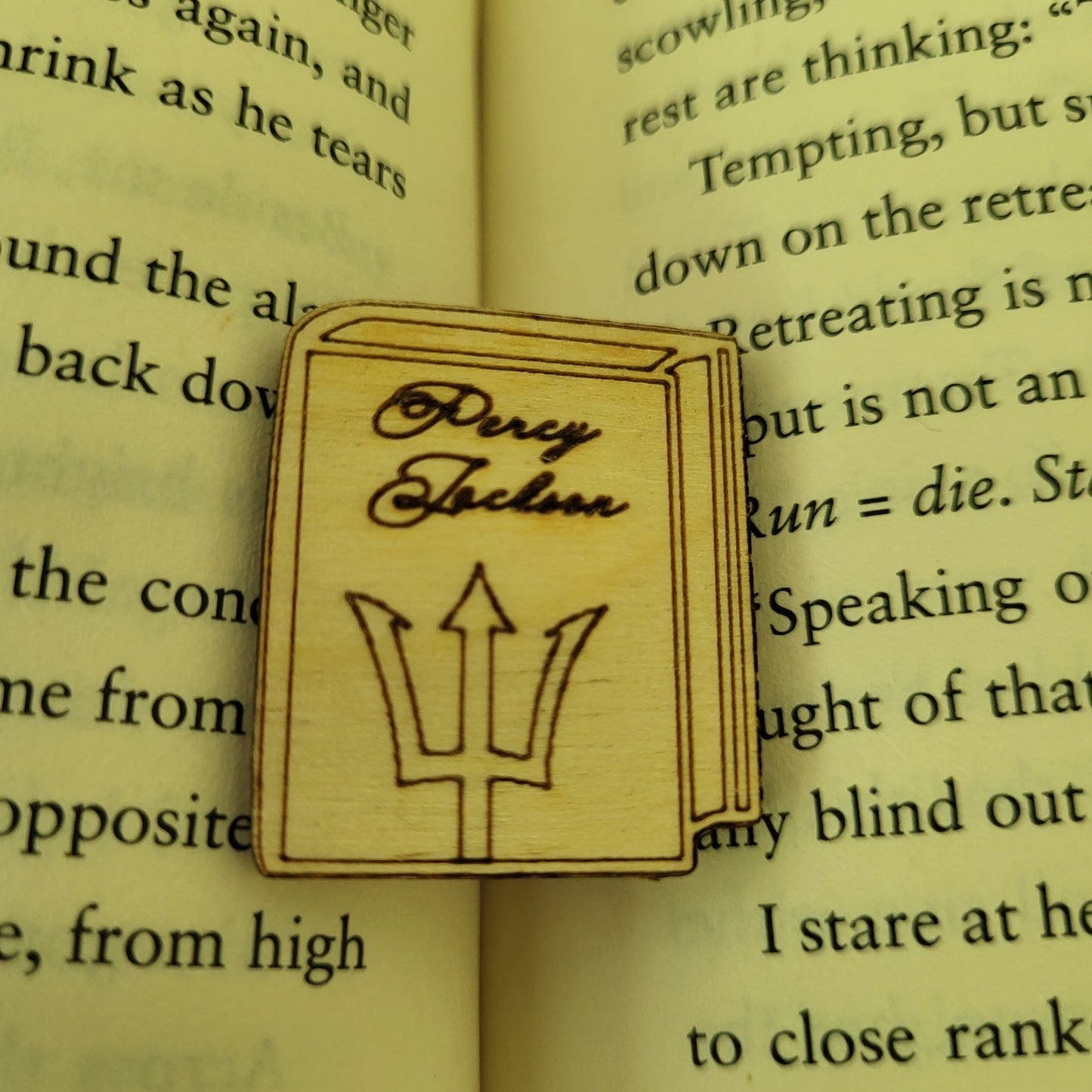 Wooden Bibliophile Pin