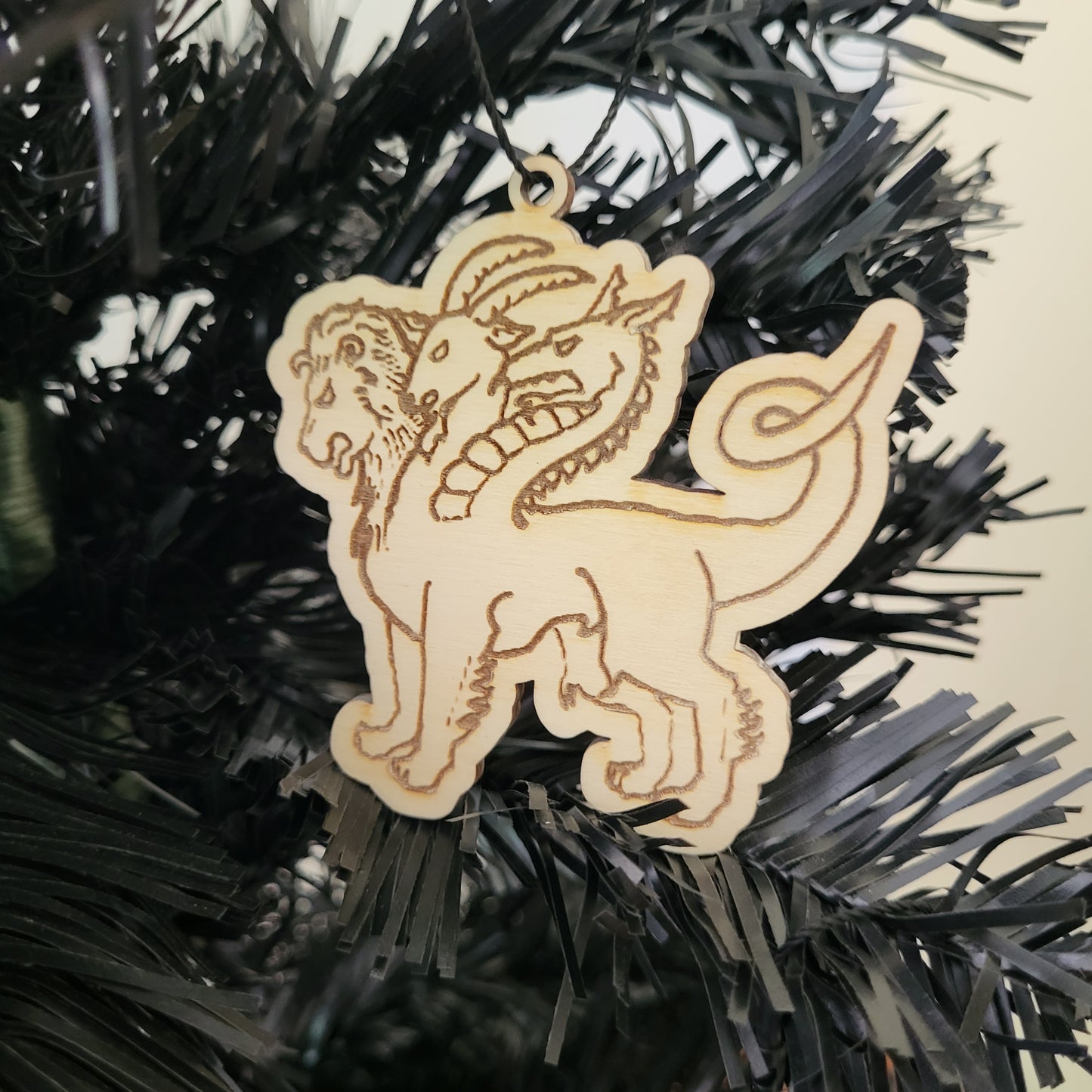 Mystical Creatures - Chimera Wooden Ornament