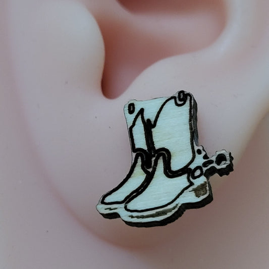 Cowboy Boots Wooden Studs