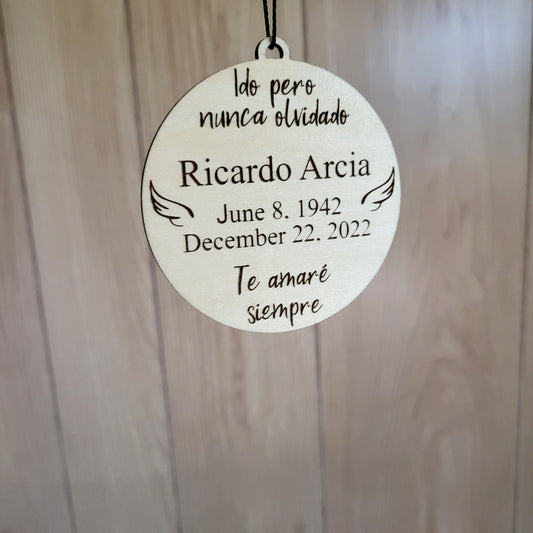 Simple Memorial Ornament