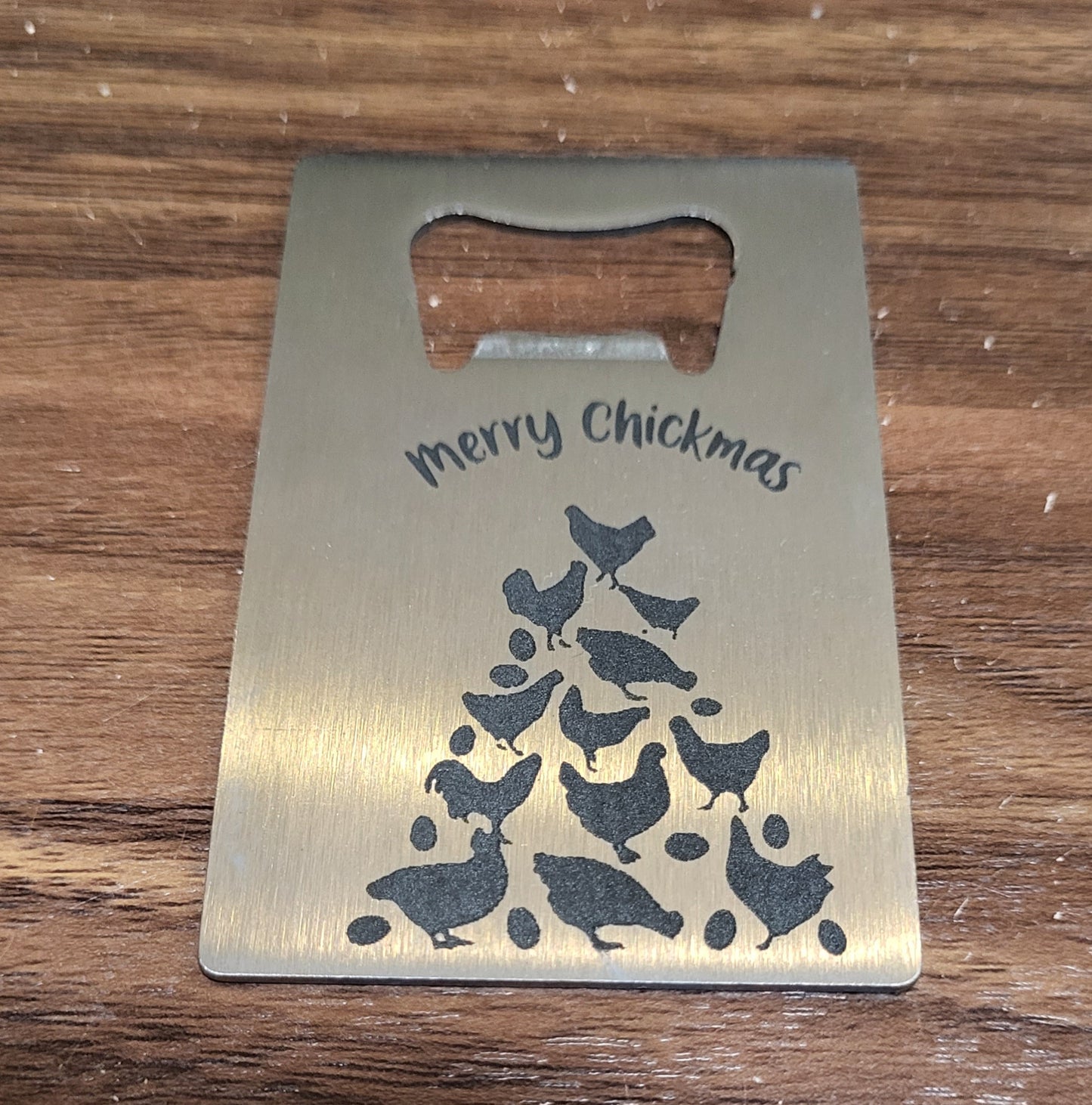 Merry Chickmas Bottle Opener