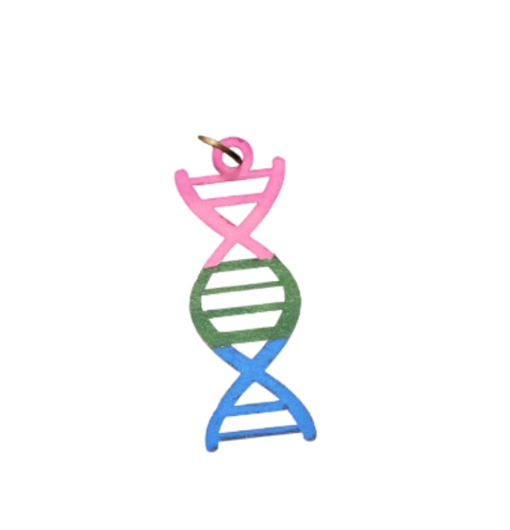 Hand-painted DNA Pride Pendant