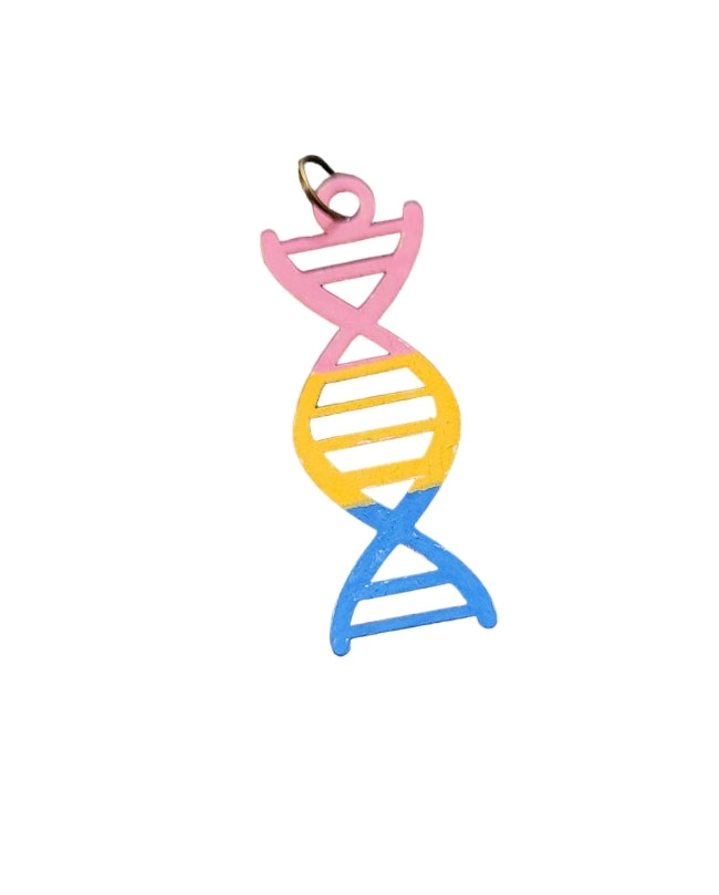 Hand-painted DNA Pride Pendant