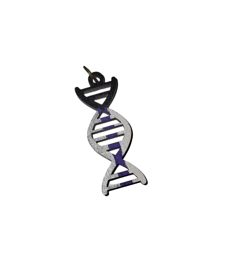 Hand-painted DNA Pride Pendant