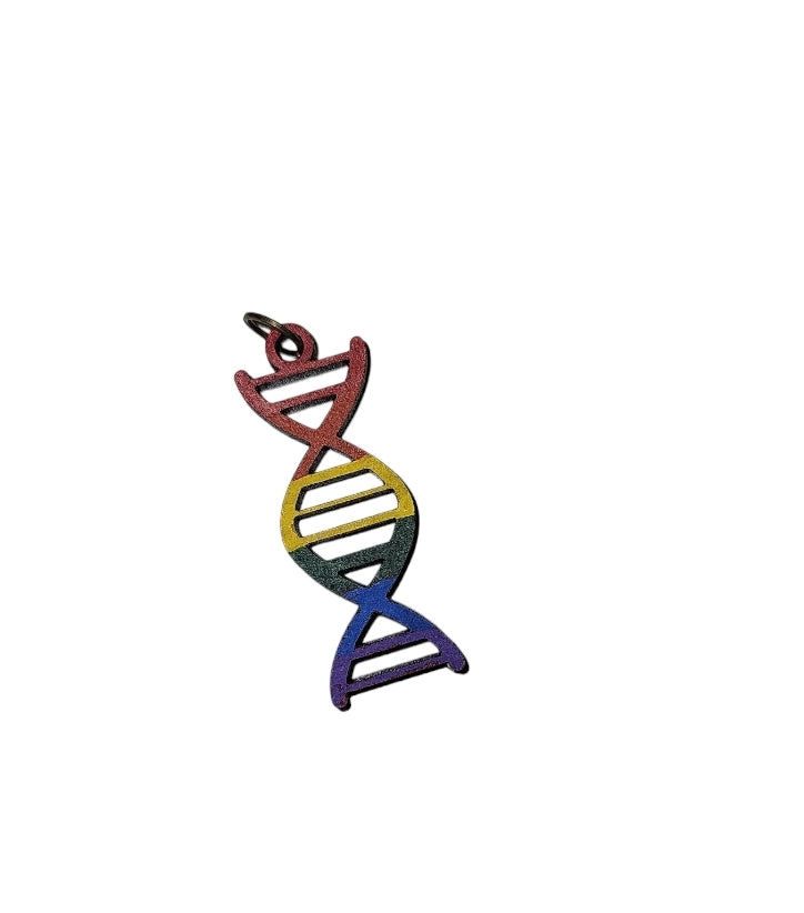 Hand-painted DNA Pride Pendant