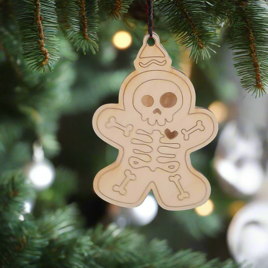 GingerDEAD Man Wooden Ornament