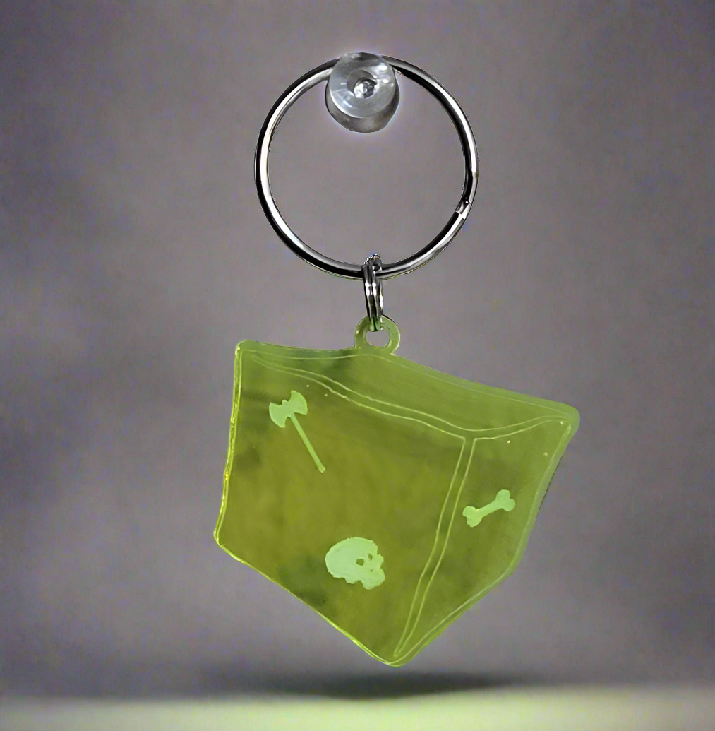 Gelatinous Cube Keychain